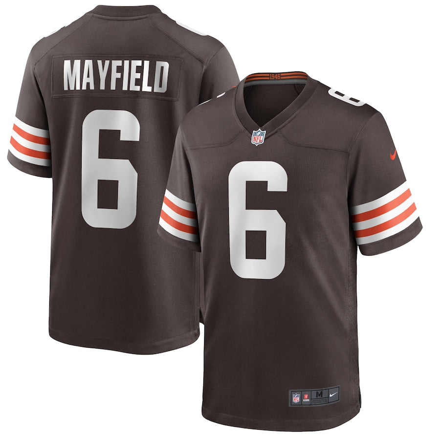 Cleveland Browns Baker Mayfield Brown Game Brown Football Jersey product image
