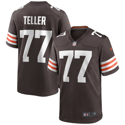 Cleveland Browns Wyatt Teller Brown Game Brown Football Jersey product image