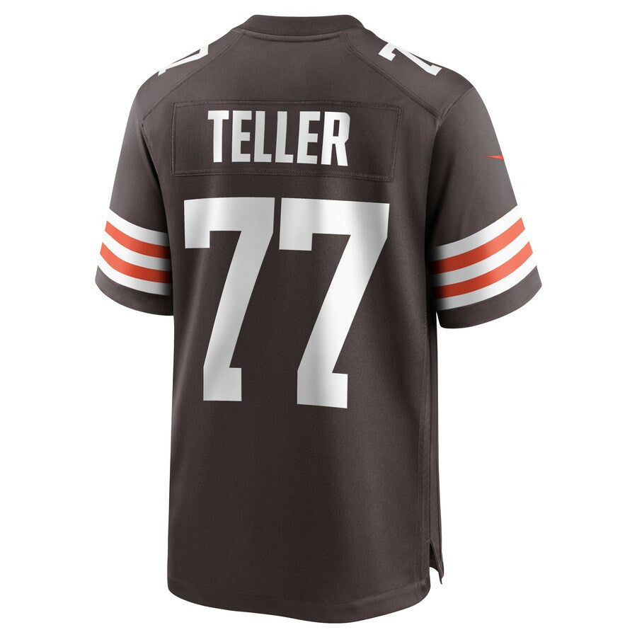 Cleveland Browns Wyatt Teller Brown Game Brown Football Jersey product image