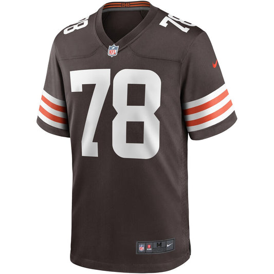 Cleveland Browns Jack Conklin Brown Game Brown Football Jersey product image