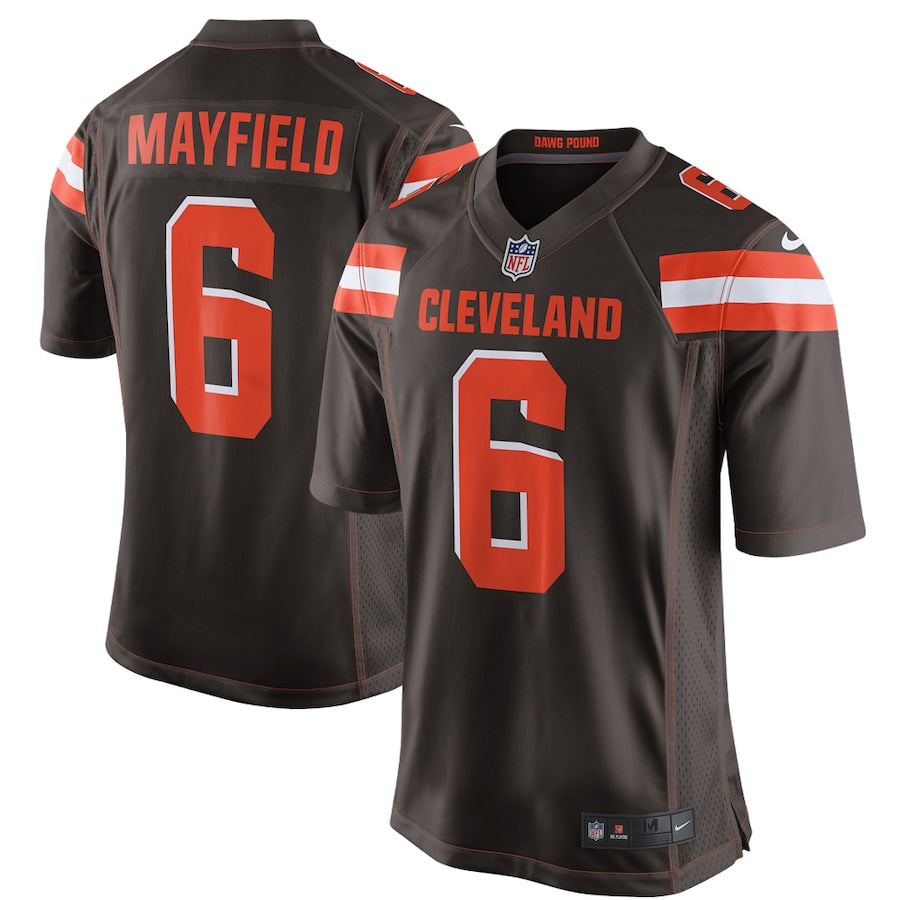Cleveland Browns Baker Mayfield Brown Game Brown Football Jersey product image
