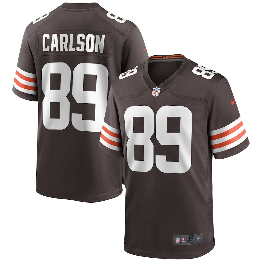 Cleveland Browns Stephen Carlson Brown Game Brown Football Jersey product image