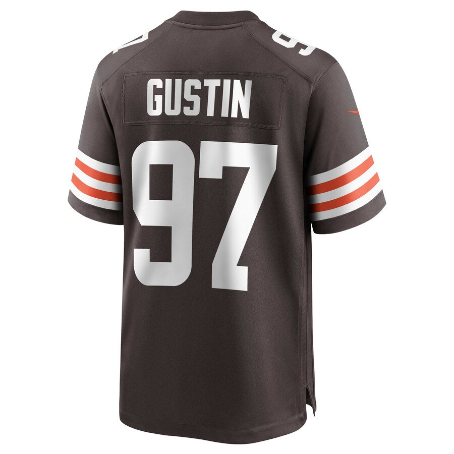 Cleveland Browns Porter Gustin Brown Game Brown Football Jersey product image