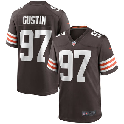 Cleveland Browns Porter Gustin Brown Game Brown Football Jersey product image