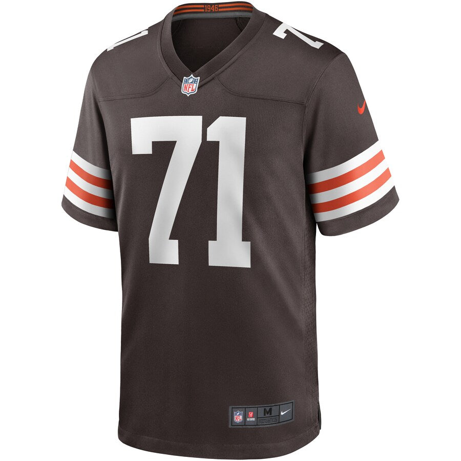 Cleveland Browns Jedrick Wills Jr. Brown Game Brown Football Jersey product image
