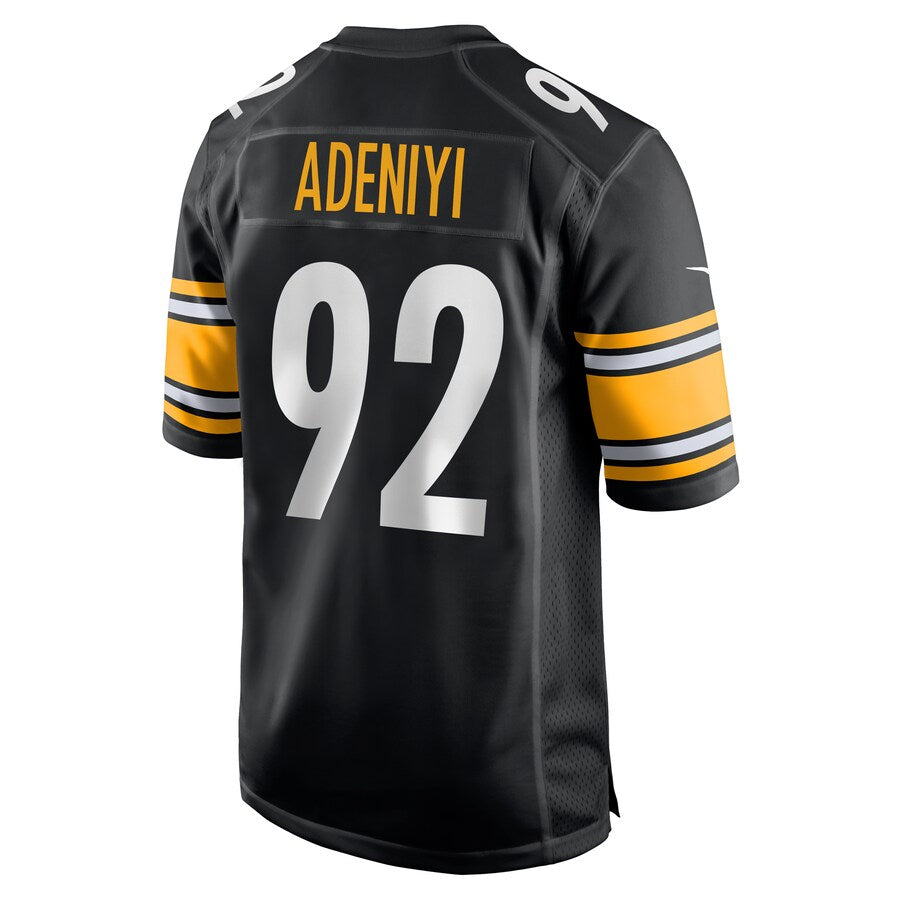 Pittsburgh Steelers Olasunkanmi Adeniyi Game Black Football Jersey product image