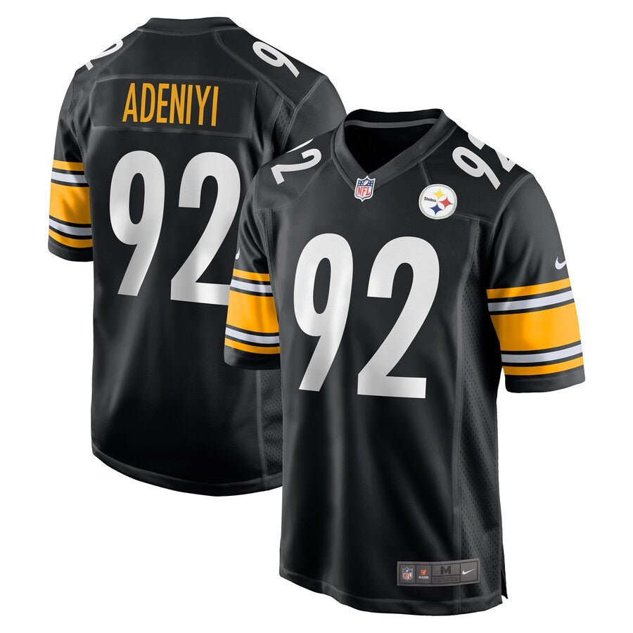 Pittsburgh Steelers Olasunkanmi Adeniyi Game Black Football Jersey product image