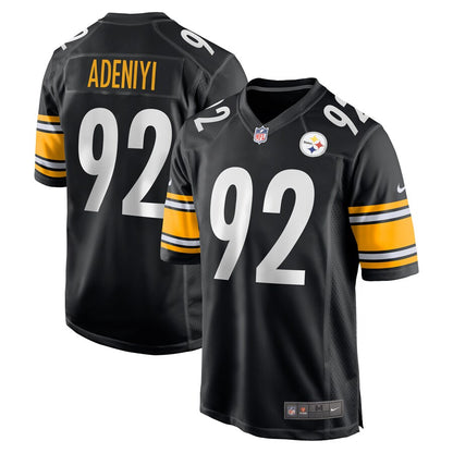 Pittsburgh Steelers Olasunkanmi Adeniyi Game Black Football Jersey product image