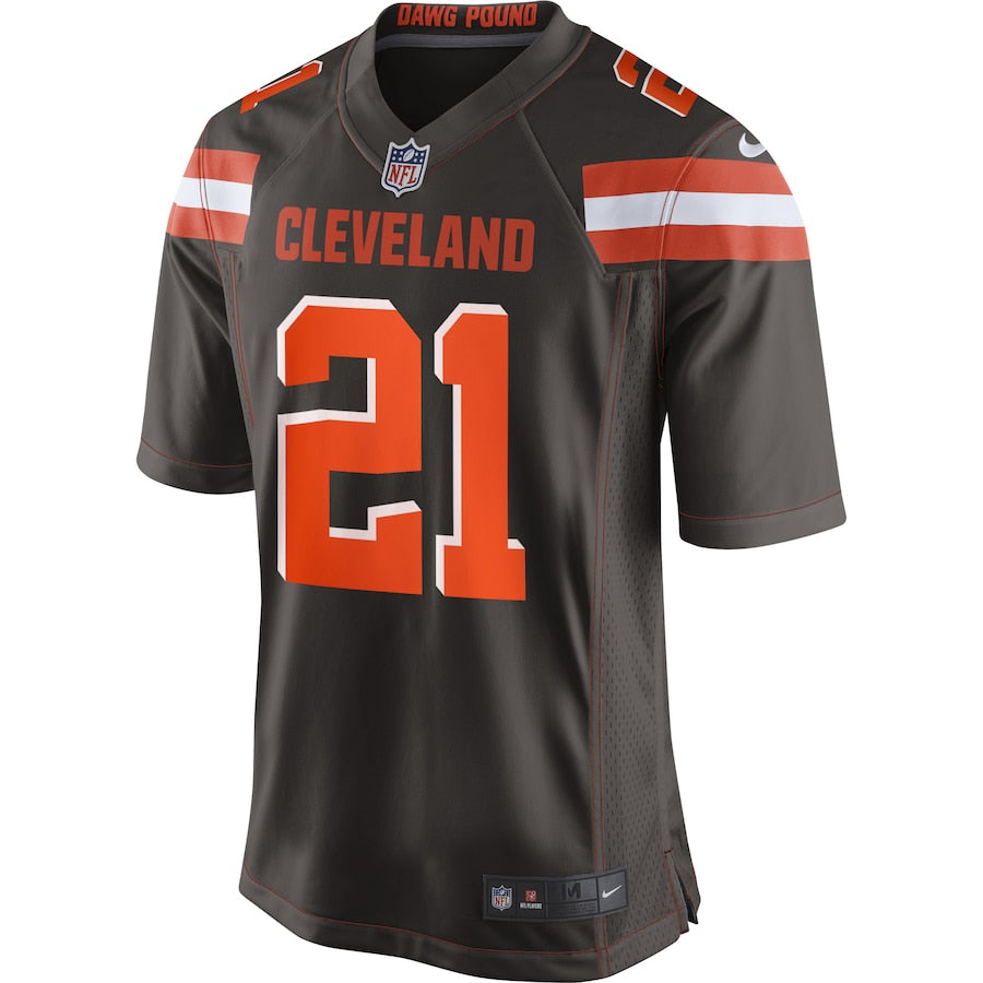 Cleveland Browns Denzel Ward Brown Game Brown Football Jersey product image