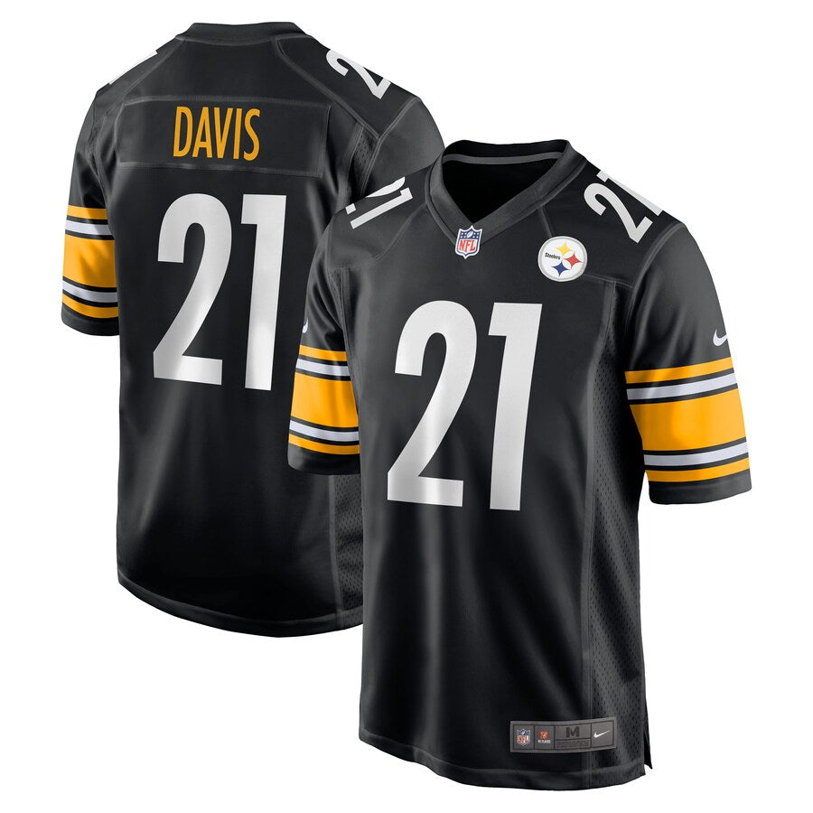 Pittsburgh Steelers Sean Davis Team Game Black Football Jersey product image