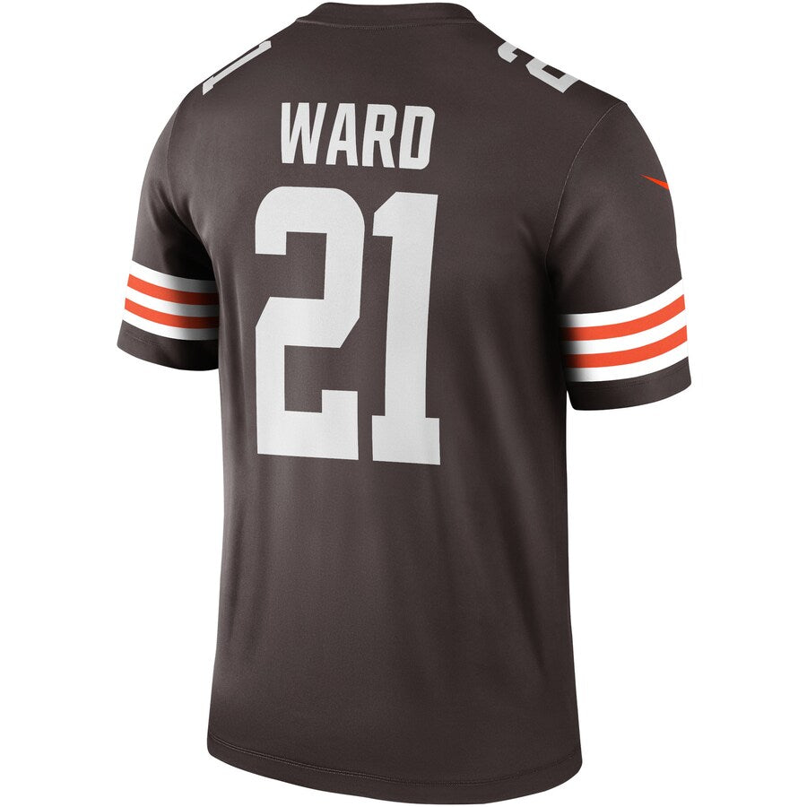 Cleveland Browns Denzel Ward Brown Brown Football Jersey product image
