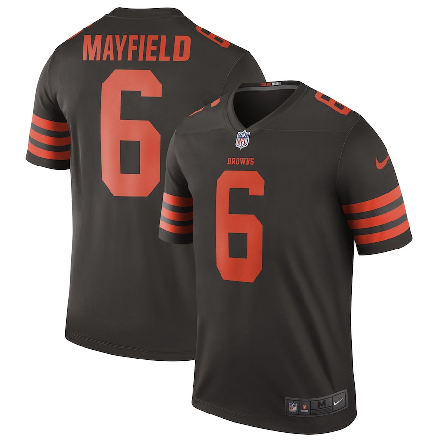 Cleveland Browns Baker Mayfield Brown Brown Football Jersey product image