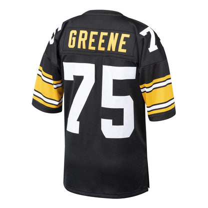 Pittsburgh Steelers Joe Greene 1975 Throwback Black Football Jersey product image