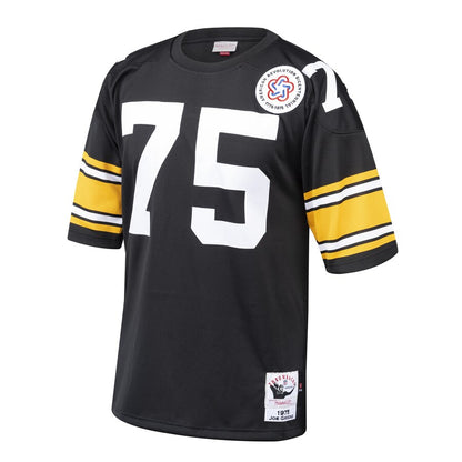 Pittsburgh Steelers Joe Greene 1975 Throwback Black Football Jersey product image