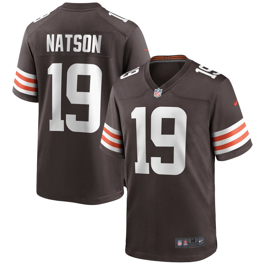 Cleveland Browns Jojo Natson Brown Game Brown Football Jersey product image