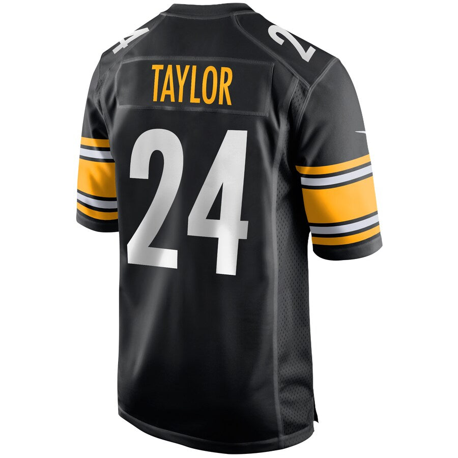 Pittsburgh Steelers Ike Taylor Game Black Football Jersey product image