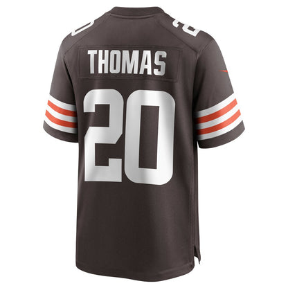 Cleveland Browns Tavierre Thomas Brown Game Brown Football Jersey product image