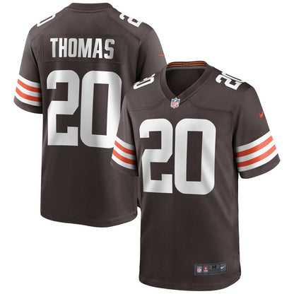 Cleveland Browns Tavierre Thomas Brown Game Brown Football Jersey product image