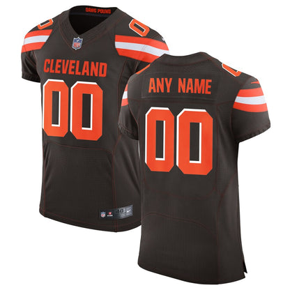 Cleveland Browns Brown Speed Machine Custom Brown Football Jersey product image