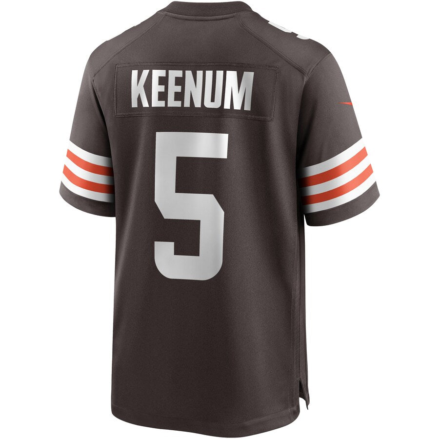 Cleveland Browns Case Keenum Brown Game Brown Football Jersey product image