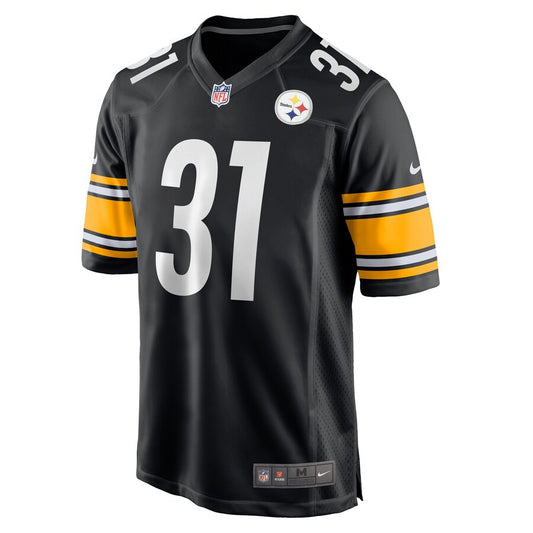 Pittsburgh Steelers Justin Layne Game Black Football Jersey product image