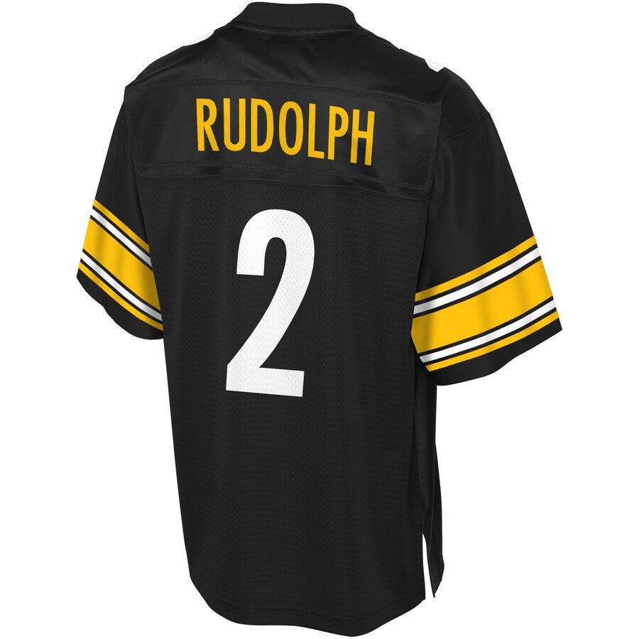 Pittsburgh Steelers Mason Rudolph Pro Line Big & Tall Black Football Jersey product image