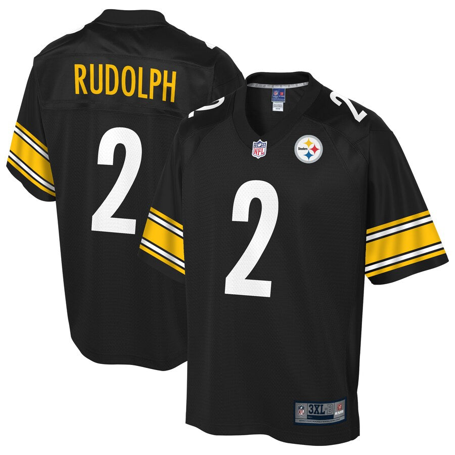 Pittsburgh Steelers Mason Rudolph Pro Line Big & Tall Black Football Jersey product image