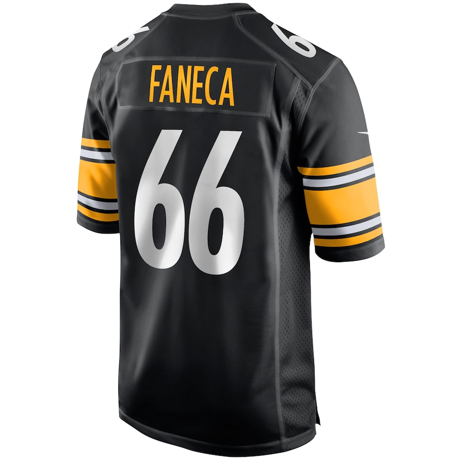Pittsburgh Steelers Alan Faneca Game Black Football Jersey product image