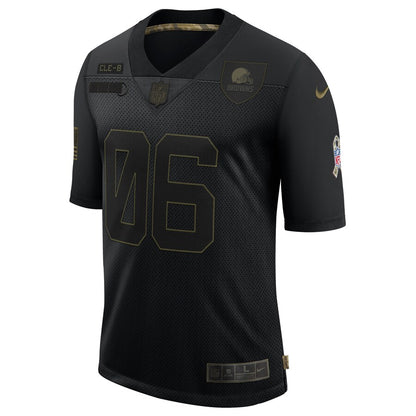 Cleveland Browns Baker Mayfield Limited Salute To Service Black Football Jersey product image