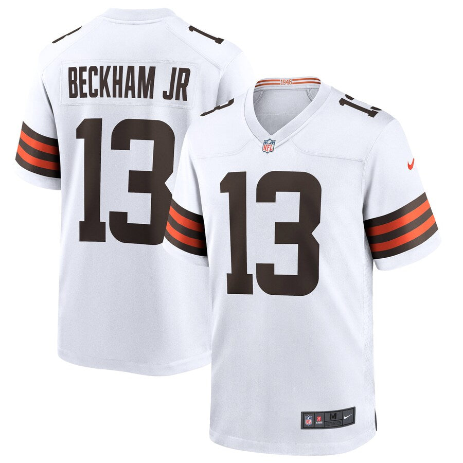 Cleveland Browns Odell Beckham Jr. Game White Football Jersey product image