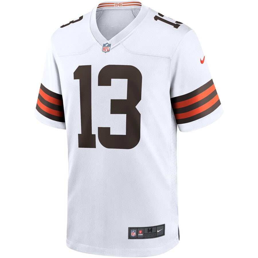 Cleveland Browns Odell Beckham Jr. Game White Football Jersey product image