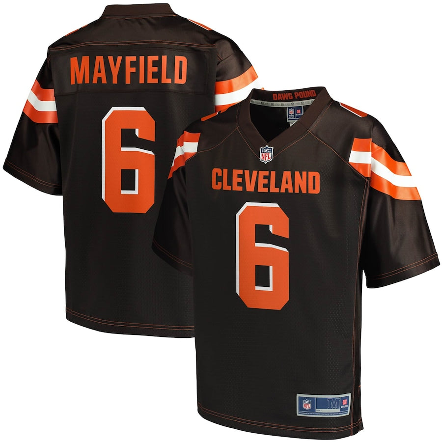 Cleveland Browns Baker Mayfield Pro Line Brown Football Jersey product image