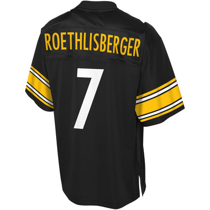 Pittsburgh Steelers Ben Roethlisberger Pro Line Big & Tall Team Color Black Football Jersey product image