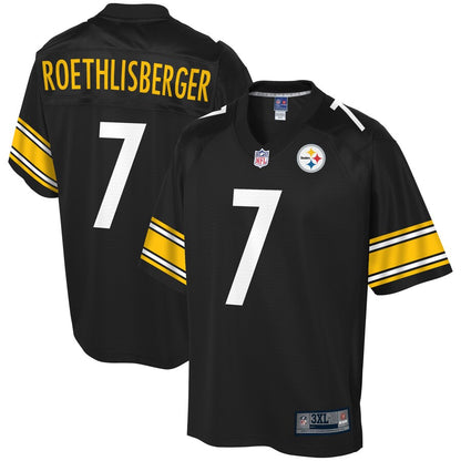 Pittsburgh Steelers Ben Roethlisberger Pro Line Big & Tall Team Color Black Football Jersey product image