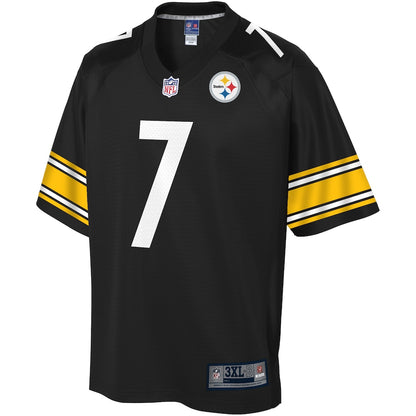 Pittsburgh Steelers Ben Roethlisberger Pro Line Big & Tall Team Color Black Football Jersey product image