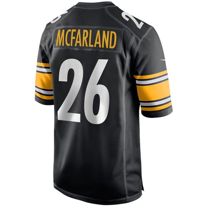 Pittsburgh Steelers Anthony Mcfarland Game Black Football Jersey product image