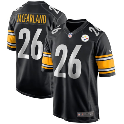Pittsburgh Steelers Anthony Mcfarland Game Black Football Jersey product image