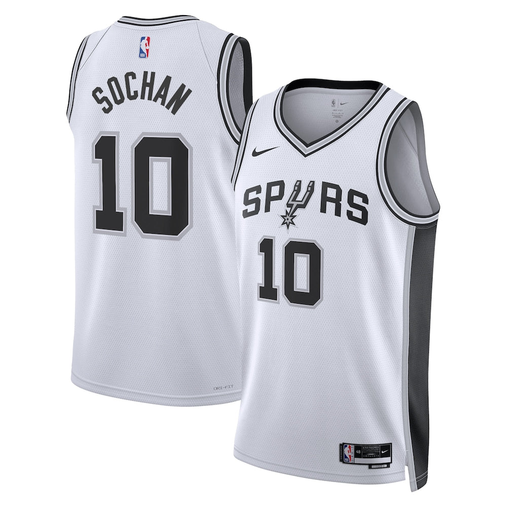 San Antonio Spurs Jeremy Sochan Association Edition Swingman White Jersey product image