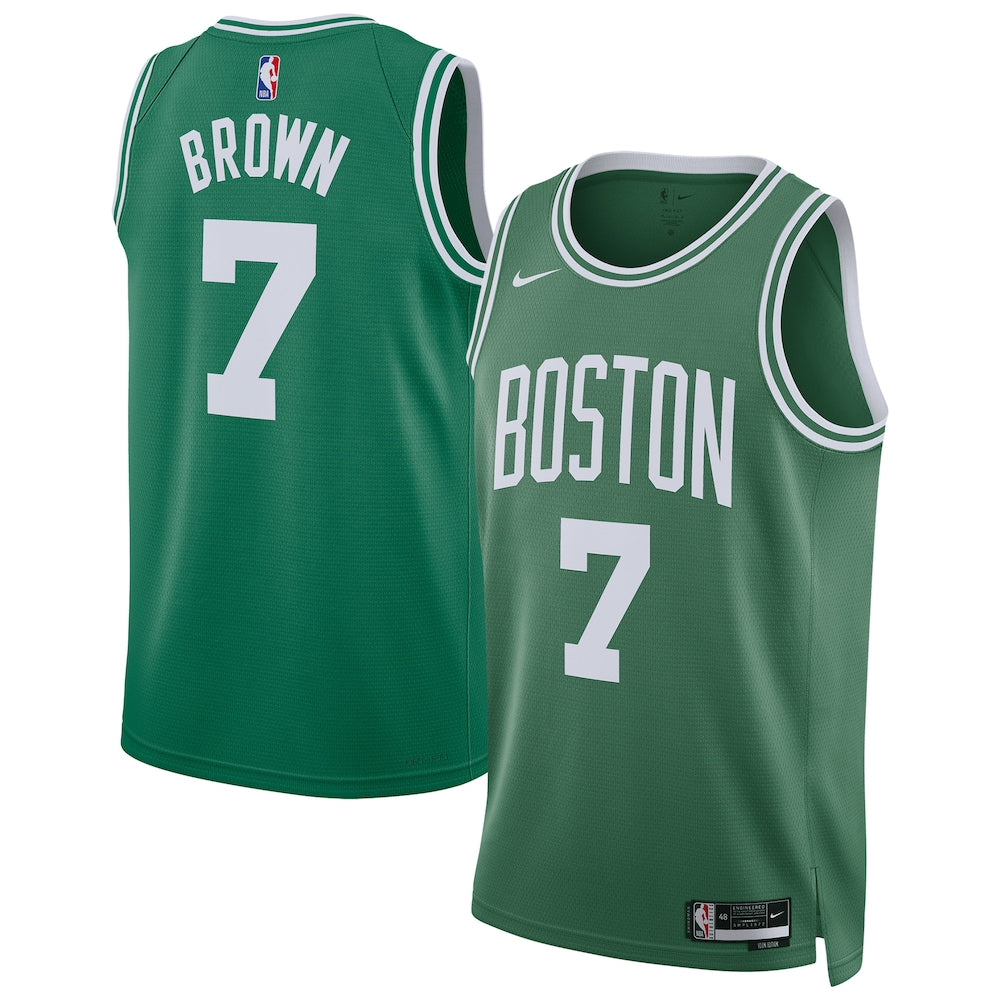 Boston Celtics Jaylen Brown Swingman Replica Brown Jersey product image