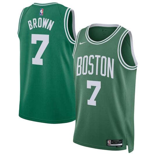 Boston Celtics Jaylen Brown Swingman Replica Brown Jersey product image