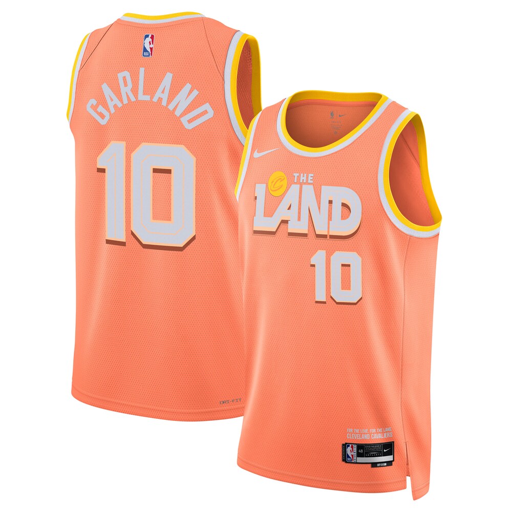 Cleveland Cavaliers Darius Garland 2025-26 City Edition Swingman Orange Jersey product image