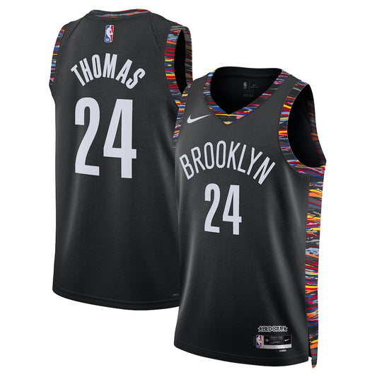 Brooklyn Nets Cam Thomas 2025-26 City Edition Swingman Black Jersey product image