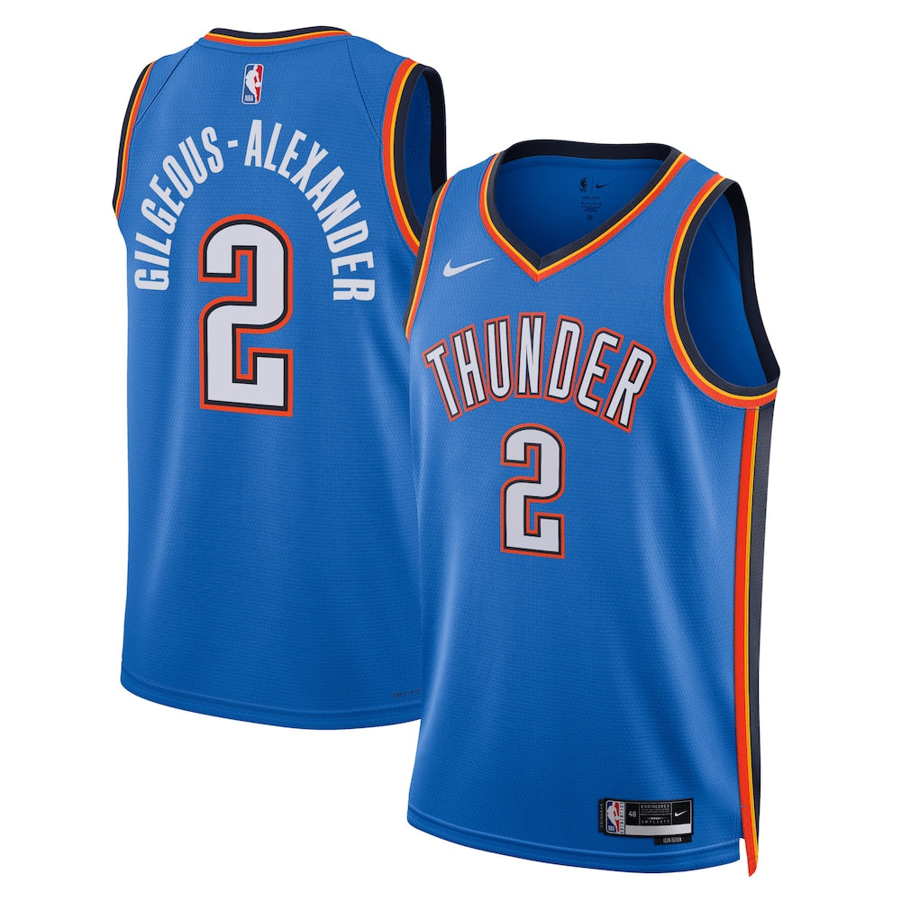 Oklahoma City Thunder Shai Gilgeous Icon Edition Swingman Blue Jersey product image
