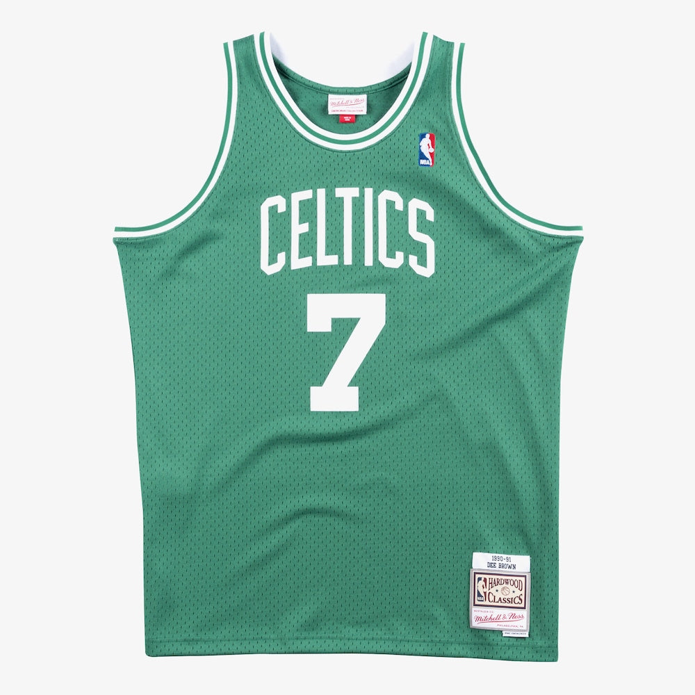 Boston Celtics Road Dee Brown 1990-91 Mitchell & Ness Swingman Brown Jersey product image