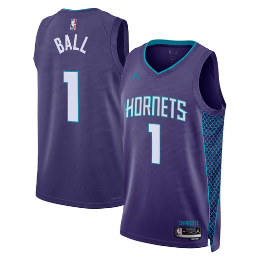 Charlotte Hornets Lamelo Ball Statement Edition Swingman Purple Jersey product image