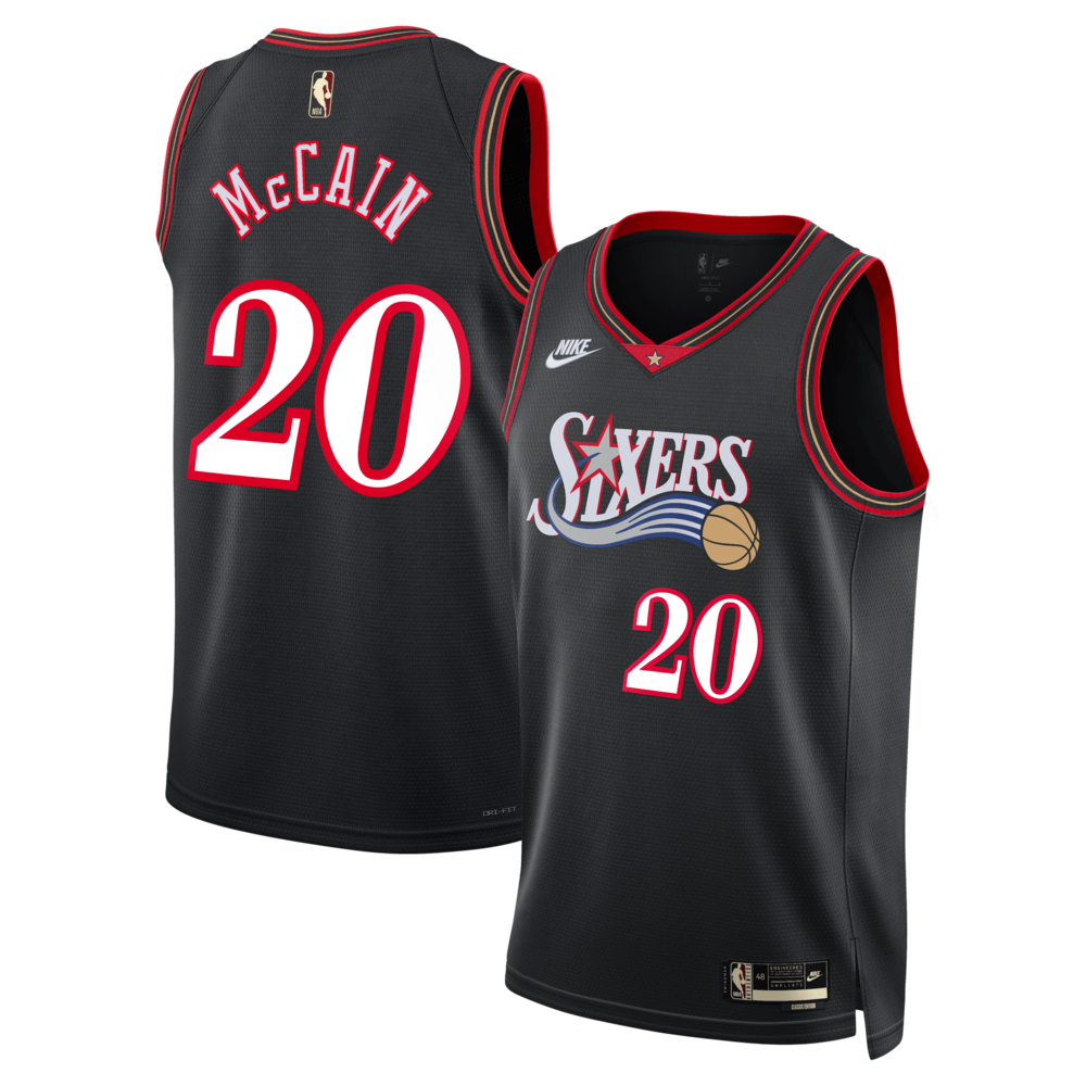 Philadelphia 76ers Jared Mccain Classic Edition Black Jersey product image