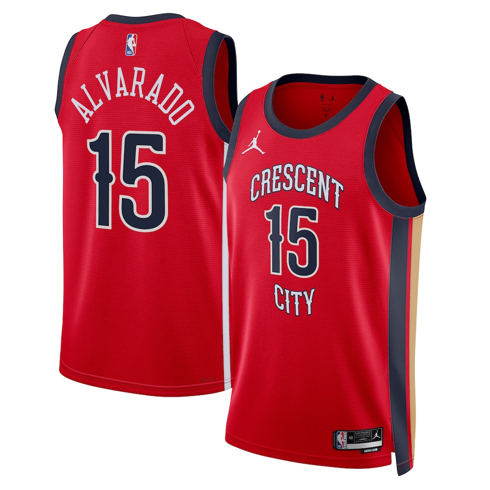 New Orleans Pelicans Jose Alvarado Red Jersey product image