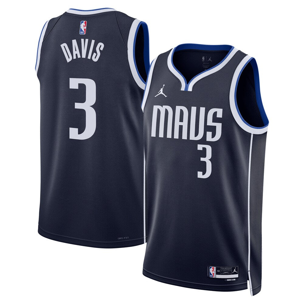 Dallas Mavericks Anthony Davis Statement Edition Swingman Navy Jersey product image