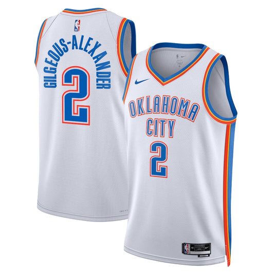 Oklahoma City Thunder Shai Gilgeous Association Edition Swingman White Jersey product image
