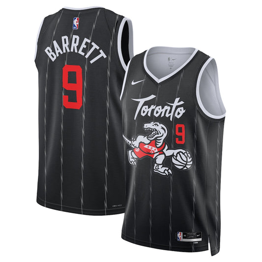 Toronto Raptors Rj Barrett 2025-26 City Edition Swingman Black Jersey product image